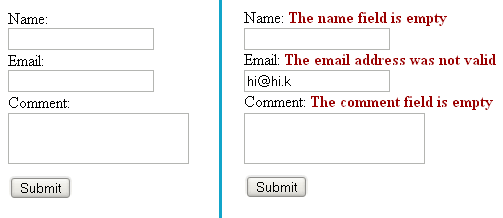 a simply great PHP contact form Screenshot of a PHP contact form